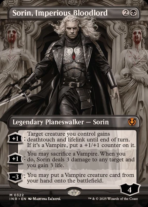 MTG FOIL Full Art Sorin, Imperious Bloodlord - Image 1 of 1