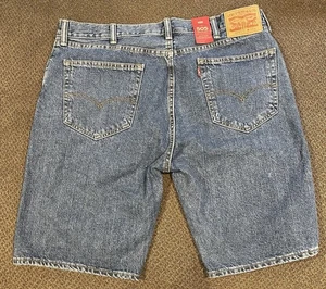 Levi's 505 Shorts Mens 38 Blue Denim Jorts Regular Fit Jean Shorts NWT - Picture 1 of 6