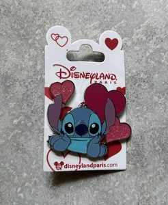 Nuevo Prendedor Corazones Disney DLP DLRP Disneyland París Lilo And Stitch Día de San Valentín - Imagen 1 de 2