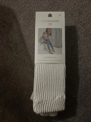 MONDOR White Legwarmers 36 polegadas dança balé inverno ⭕️ - Imagem 1 de 2