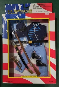 SERVICEMEN USA COLLEZIONE COMMEMORATIVA GUERRA CIVILE 12" FIGURA UNIFORME E ACCESSORI - Foto 1 di 1