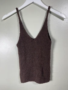 NIA Damen kleines flauschiges Spaghettiträger Top - Polyester & Acryl Mischmaterial - Bild 1 von 5