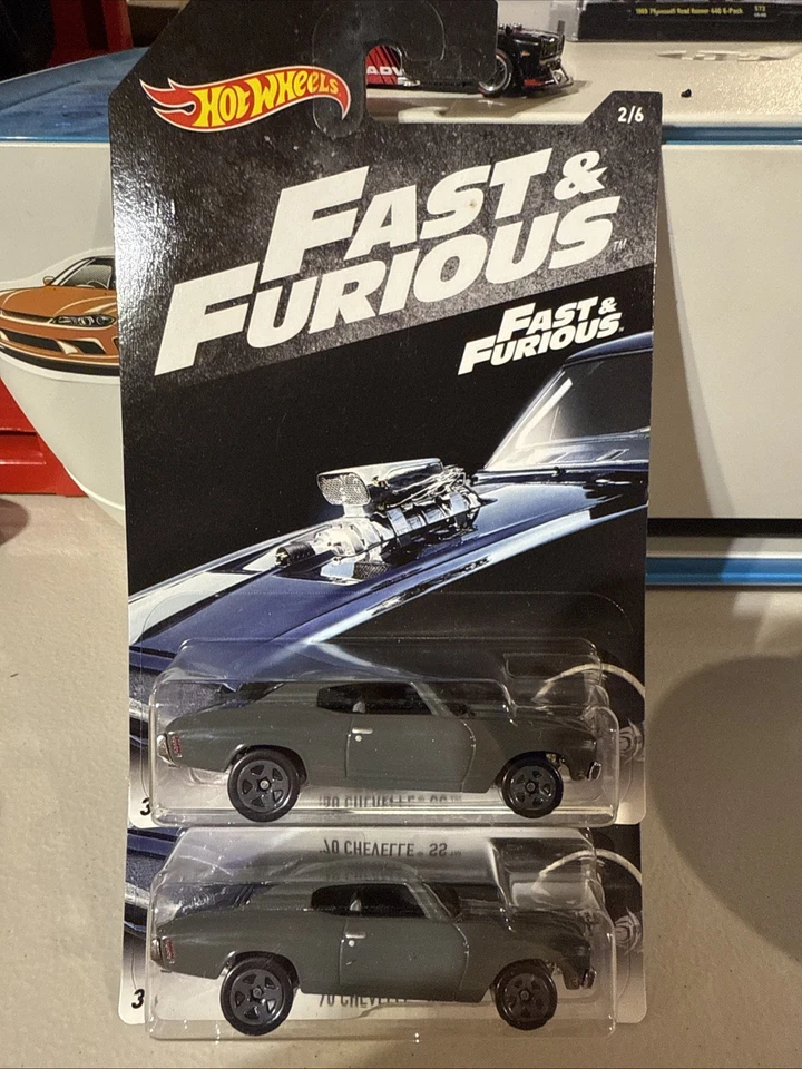 Hot Wheels 2017 Fast & Furious '70 Chevrolet Chevelle SS 2/6 Gray 2 Lot - Image 1 of 1