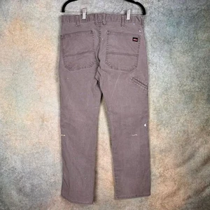 Vintage 90er Dickies Carpenter Arbeitshose Herren Gr. 32x32 grau WorkWear getragen Maler - Bild 1 von 10