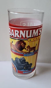 BARNUM vintage ANIMAL CRACKERS Anchor Hocking DRINKING GLASS TUMBLER 14 oz 1990s - Picture 1 of 6