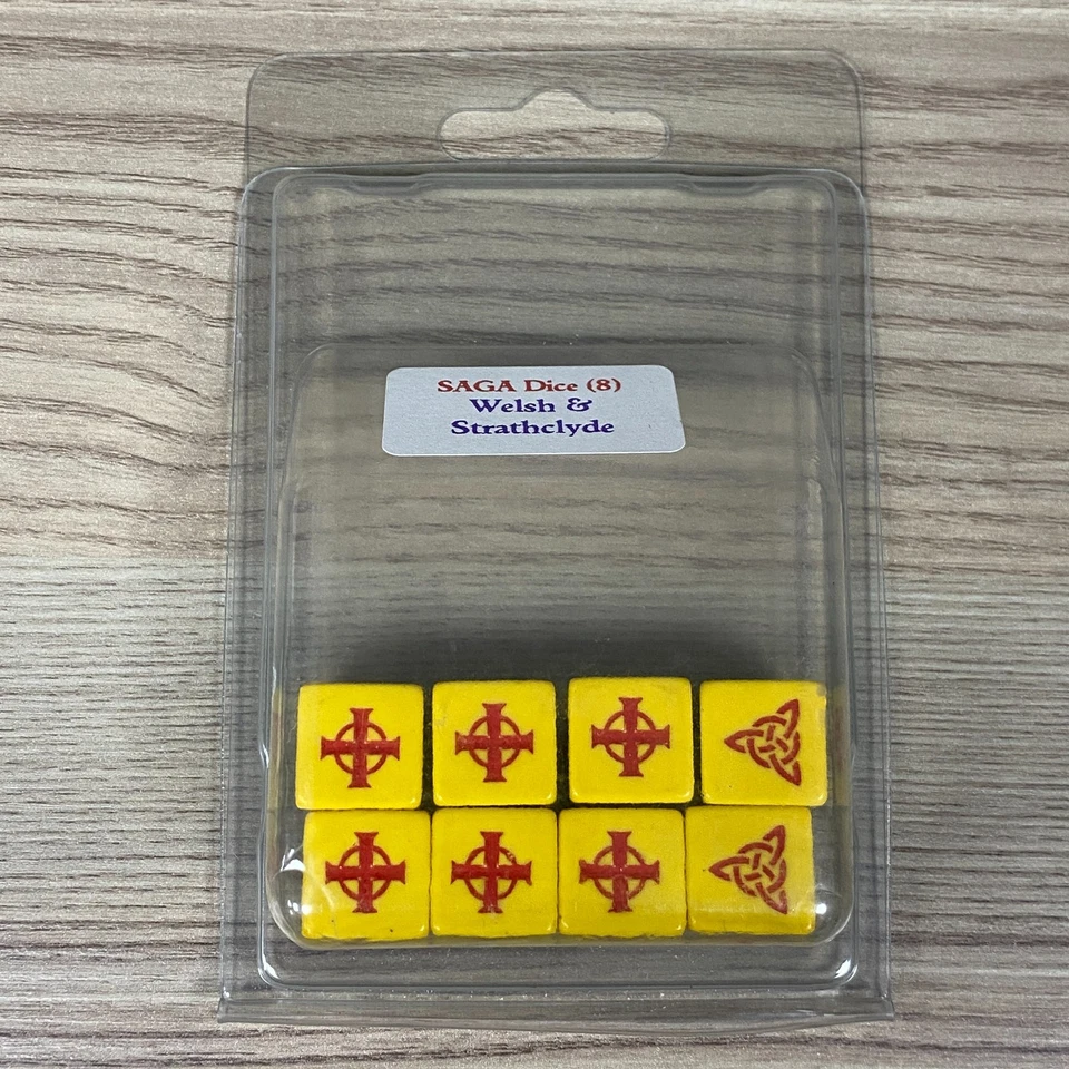 Set De Dados SD04 SAGA FACTIONS CELTICAS EDAD DE VIKINGS Q WORKSHOP WELSH - Imagen 1 de 3