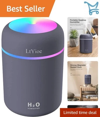 Colorful Mini Humidifier USB Personal Desk Car Office Bedroom Quiet Auto - Image 1 of 4