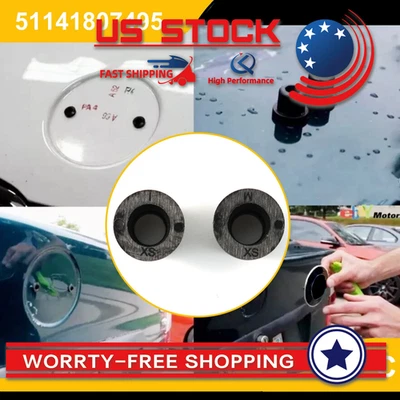 New 2PCS For BMW Hood & Trunk Emblem 51141807495 Grommets US Foto 1 de 4