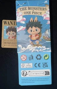 POP MART Labubu the Monsters x One Piece Monkey D. Luffy authentischer US-Verkäufer - Bild 1 von 3