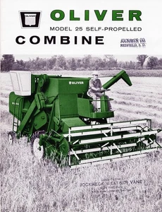 1963 OLIVER 25 S.P. COMBINE - ORIGINAL BROCHURE - Picture 1 of 9