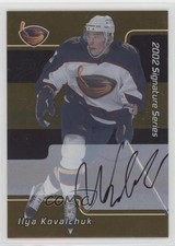 2001-02 ITG Be A Player Signature Series Gold Ilya Kovalchuk #207 Rookie Auto RC