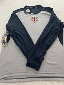 NWT Minnesota Twins Nike Dri Fit Long Sleeve Shirt Authentic Collection 2XL - Picture 1 of 5