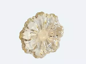 Vintage Hazel Atlas Clear Glass Ashtray w Fluted Edges 3.25 Inch Diameter - Picture 1 of 2