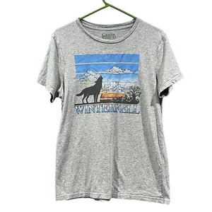 Game Of Thrones Isaac Morris Winterfell Direwolf Stark Gray Shirt Size Medium - Picture 1 of 15