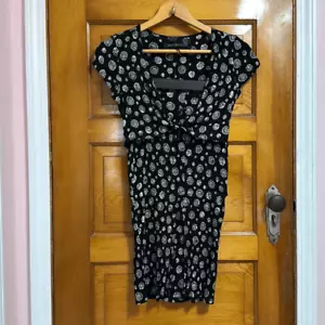 Reformation Set due pezzi gonna crop top nera floreale donna media - Foto 1 di 8