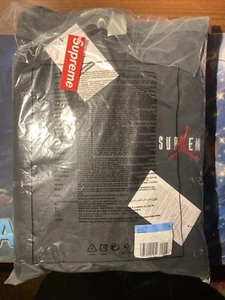 SUPREME JORDAN FW24 2024 FELPA NERA BLACK HOODIE SIZE TAGLIA M - Foto 1 di 8