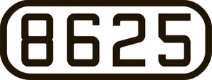 O115 EMD/GE Numberboard Decals ShellScale - Picture 1 of 1