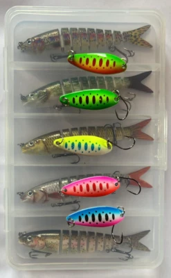 5 Pz esche artificiali spinning trota PROFESSIONAL+ 5Pz Ondulanti  5g - Immagine 1 di 4