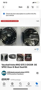 BRAND NEW ASTRA MK2 GTE 3 DOOR KIT INCLUDES ALL PARTS IN DESCRIPTION - Picture 1 of 8