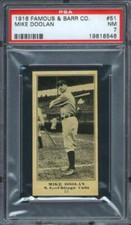 1916 Famous & Barr #51 Mike Doolan PSA 7 Chicago Cubs
