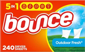 Bounce Dryer Sheets Laundry Fabric Softener, Outdoor Fresh Scent, 240 Count - Picture 1 of 11