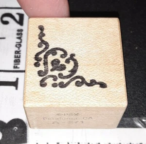 Psx, elegante esquina corazón pequeño, a271, C10, caucho, madera  - Imagen 1 de 3