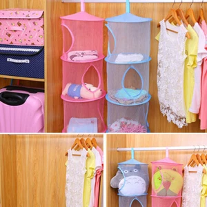 Kids' Hanging Organizer - 3-Layer Mesh Storage Net for Toys AU - Picture 1 of 13