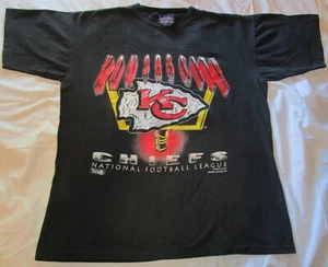 Vintage 1993 Kansas City Chiefs Shirt Magic Johnson T's Size Men's XL - Picture 1 of 4