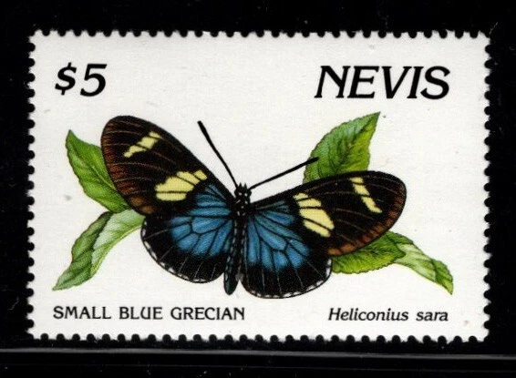 Nevis, Sc #651, MNH, 1991, BUTTERFLIES, INSECTS - Image 1 of 1