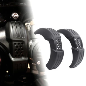 2x Black Air Intake Covers Kit For Triumph Thruxton 1200 / Bobber / Speedmaster - Picture 1 of 13