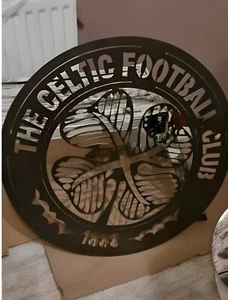 Celtic F.C. Metal Wall Art – Premium Football Fan Decor – Modern Wall Sign - Bild 1 von 4