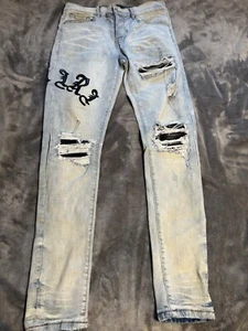 Size 32 - Authentic Amiri Jeans Distressed Thrasher - Picture 1 of 8