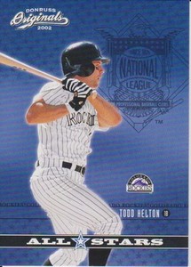 2002 Donruss Originals All-Stars #20 Todd Helton (Rockies)