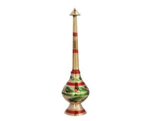 Vintage Brass Gulab Pash Water Rose Water Sprinkler Handcrafted 2*2*8.1 inch - Picture 1 of 2