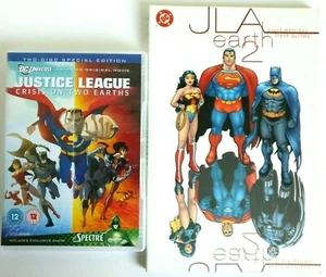 Justice League Crisis on Two Earths DVD And DC JLA Earth 2 Graphic Novel Set - Imagen 1 de 3