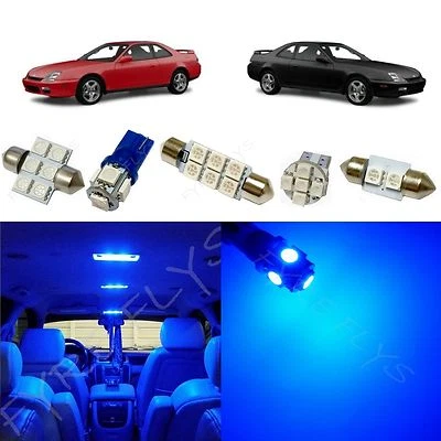 8x Kit paquete interior luces LED azules para Honda Prelude HL1B 1997-2001 Foto 1 de 4