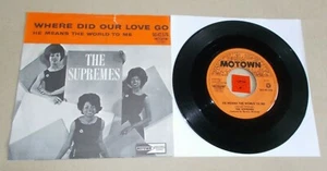 THE SUPREMES - HE MEANS THE WORLD TO - 45 DUTCH PS / LISTEN - SOUL POPCORN - 2 - Picture 1 of 7