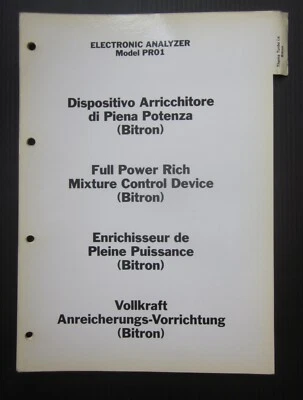Lancia Thema i.e. turbo diagnosi arricchitore piena potenza Bitron analyzer PR01 - Immagine 1 di 4