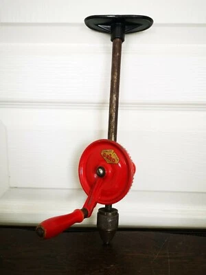 Ancien Vintage Perceuse À Main GERO Chignole Outil Déco  - Photo 1/4