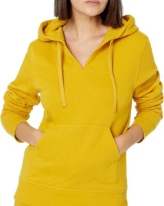 Women's Classic-Fit Long-Sleeve Open V-Neck Hooded Sweatshirt Size XL - Picture 1 of 2