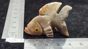 Tier Fisch aus STEATIT Stein Mineralien Skulptur Deko Sammlung Reiki - Bild 1 von 2
