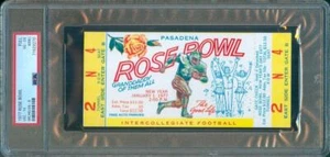 1977 Offizielle NCAA ROSE SCHÜSSEL Vollticket USC vs MICHIGAN PSA 4mk - Bild 1 von 2