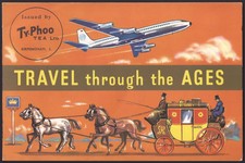 TYPHOO (TEA)-EMPTY ALBUM- TRAVEL THROUGH THE AGES 1962- EXC
