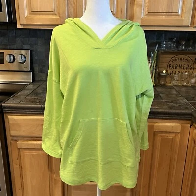 Sudadera con capucha verde lima Chaps Active XL para mujer Foto 1 de 4