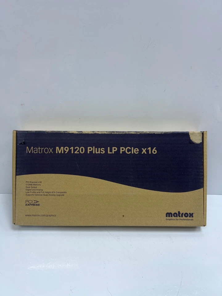 Matrox M9120 Plus LP PCIe X16 M9120-E512LPUF Graphics Card - Image 1 of 4