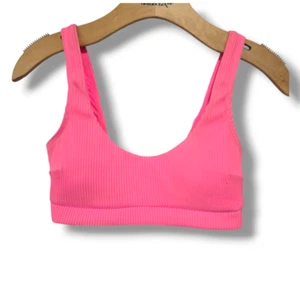Hollister Swim women's pink Ribbed Scoop Neck Bikini Top - small - Picture 1 of 10
