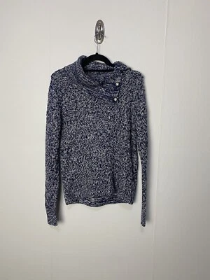 Suéter Banana Republic para mujer nuevo con etiquetas grueso tejido azul mezcla de algodón talla mediana. Foto 1 de 4