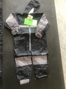 Oaki Rain Suit kids size 2T child outerwear waterproof rainsuit Black NWT - Picture 1 of 5