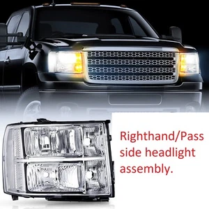 Headlight Assembly 2007 2008-2013 Sierra 1500 2008-2014 Sierra 2500 3500 RIGHT S - Picture 1 of 3