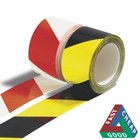 Warning Hazard Barrier Self Safety Adhesive Black/Yellow Red Tape Roll 50mmx33m